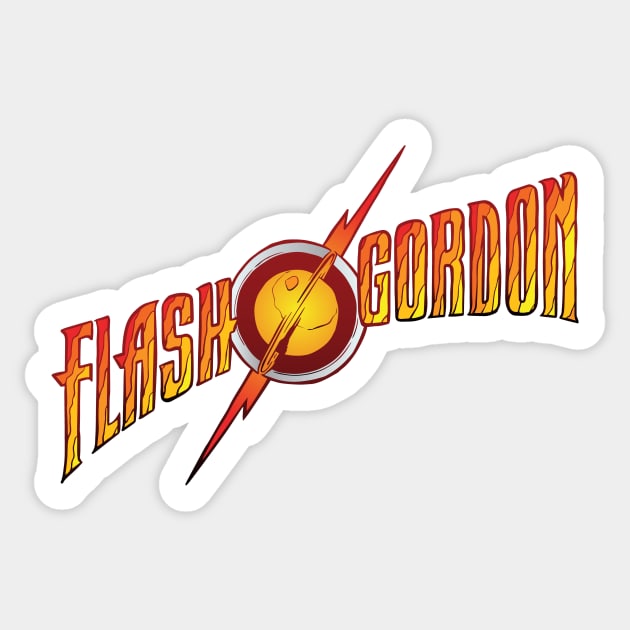 Flash Gordon Sticker by Baddest Shirt Co.